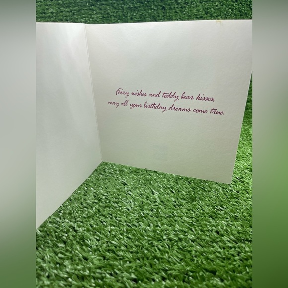 Fairy Birthday Card with Matching Envelope, NWT 🧚‍♀️ 🧸 🧁 - Picture 3 of 7